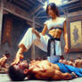 Martial arts tournament somewhere in asia