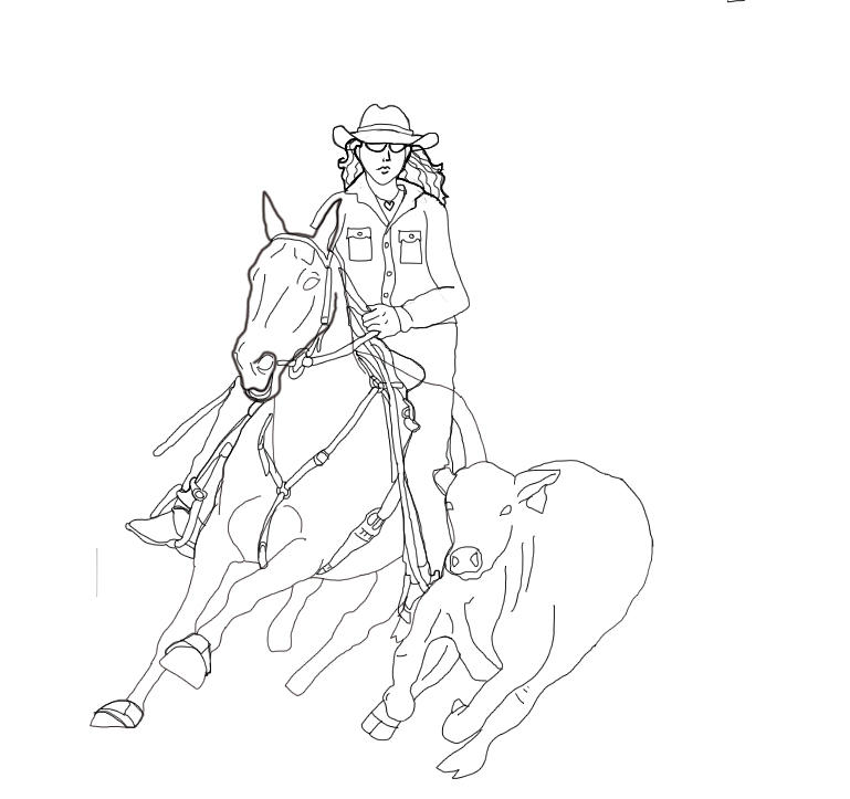 Campdrafting Lineart by Sunnada on DeviantArt