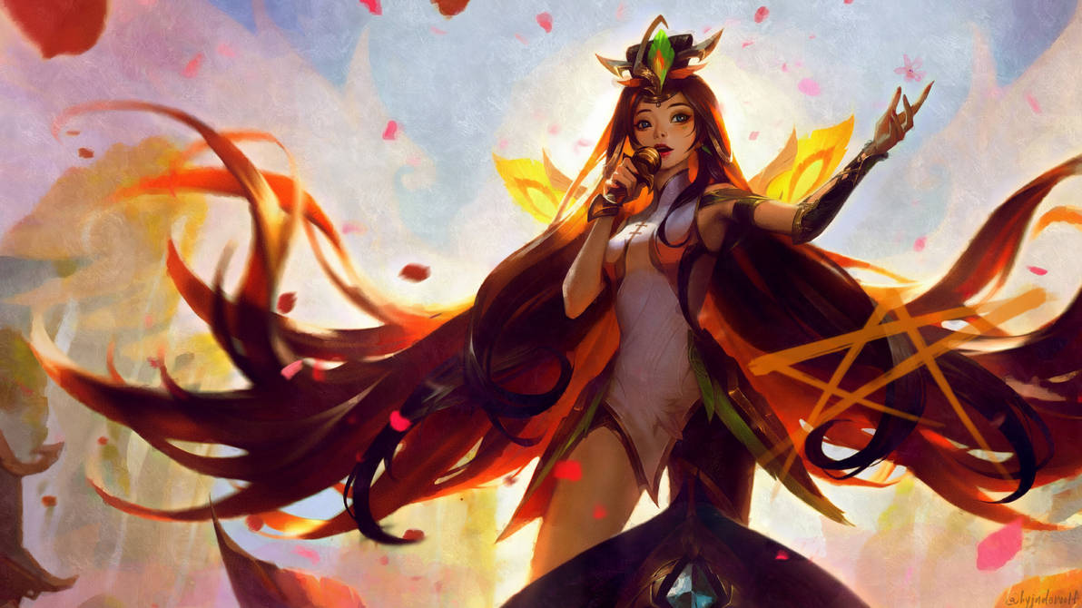 Seraphine Graceful Phoenix - LoL wallpaper by editsbyjadewolf on DeviantArt