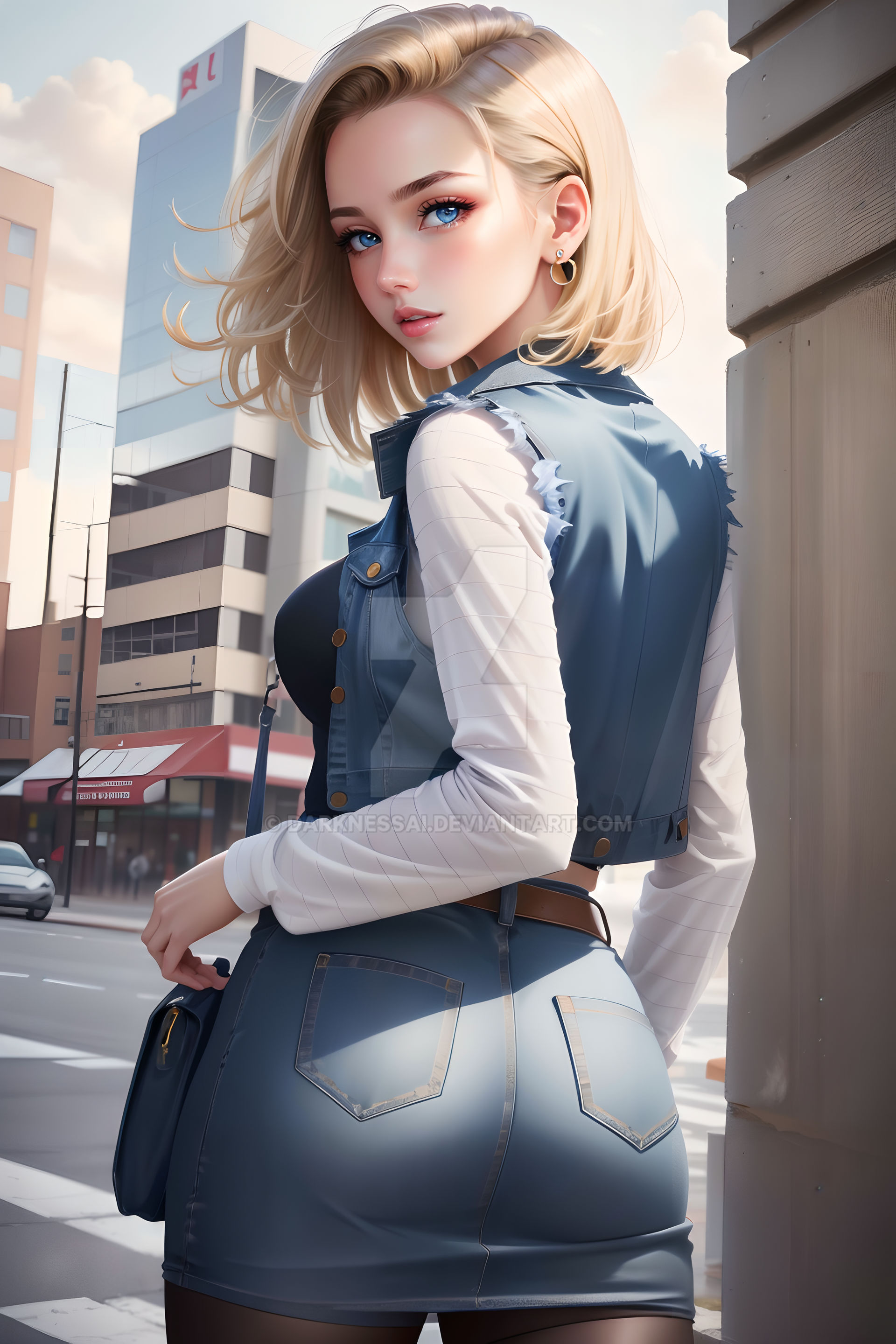Android 18 by DarknessAi on DeviantArt