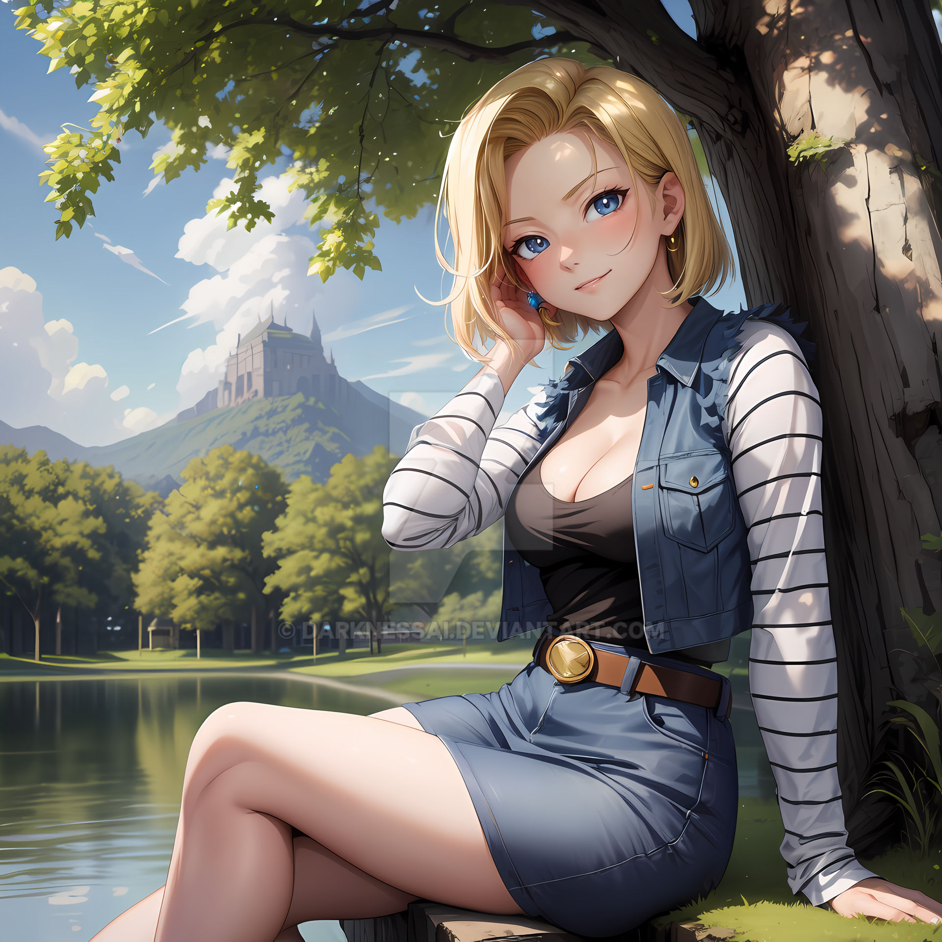 Android 18 by DarknessAi on DeviantArt