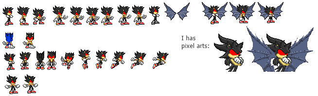 Darkspine Metal Sonic, DarkSpine Metal Sonic Sprites by METARUSONIKU on  deviantART