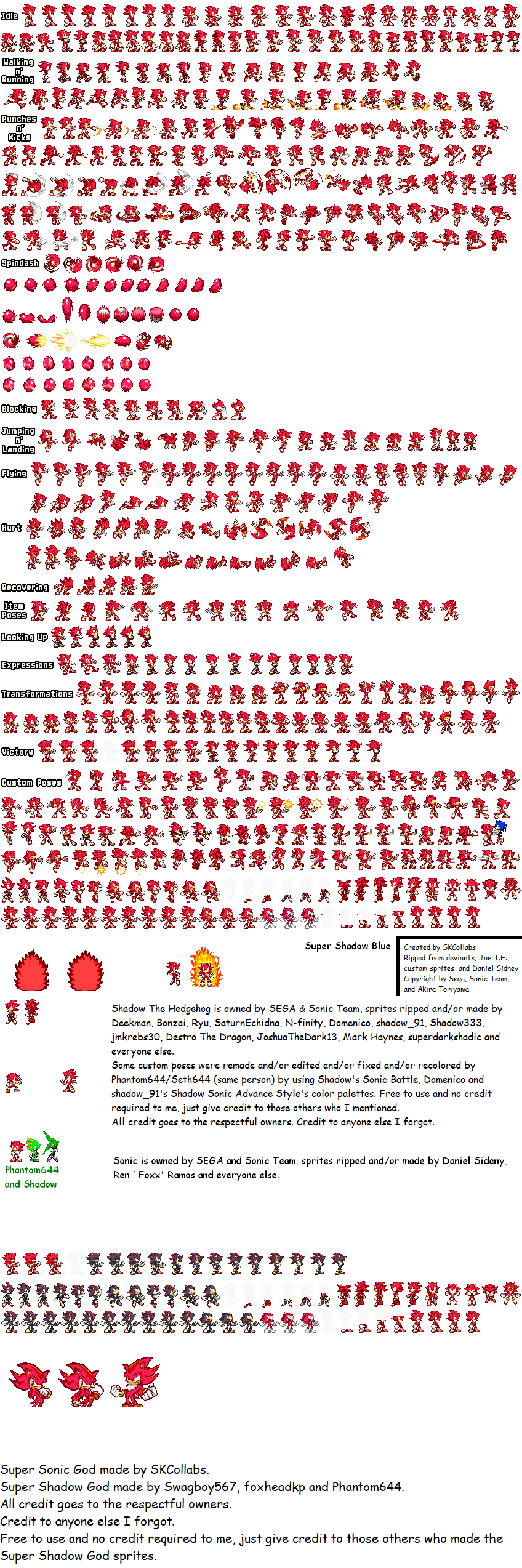 Darkspine Sonic sprites sheet updated W.I.P by DarkSeth644 on