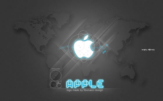 Apple logo from Fibonacci series