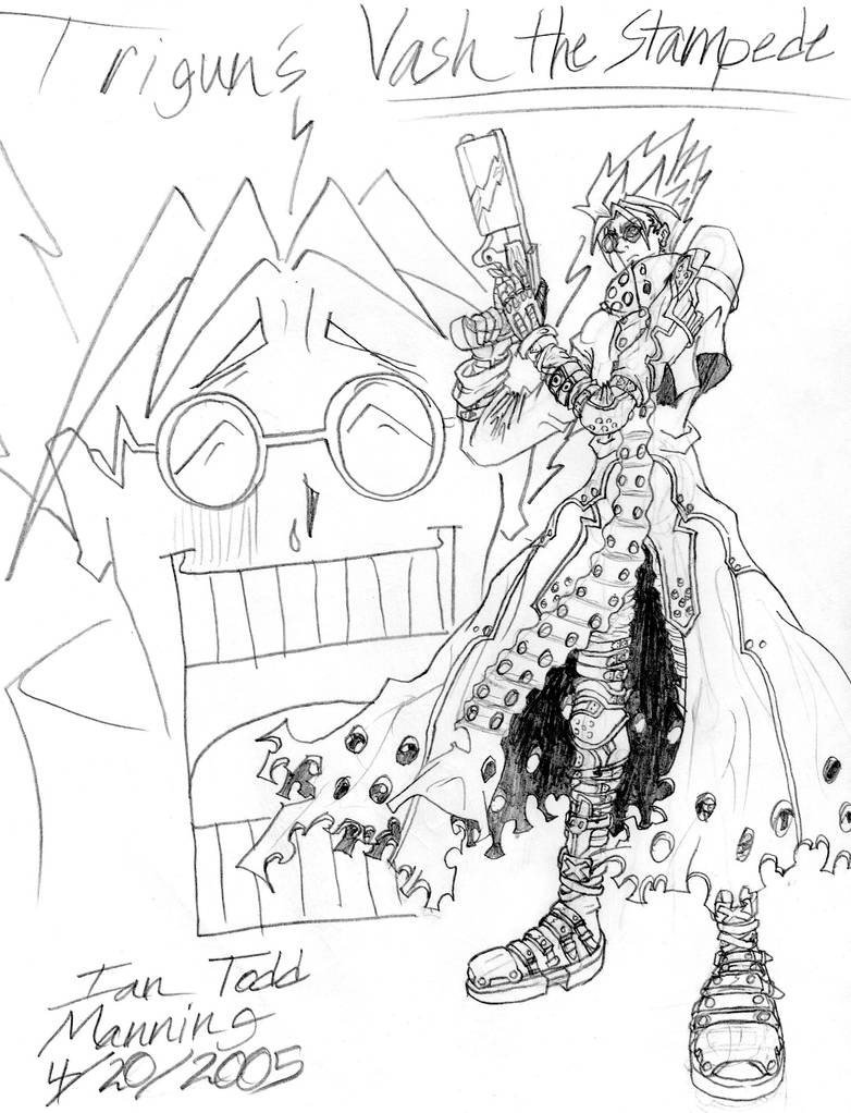 Vash the Stampede from Trigun by 4xEyes1987 on DeviantArt