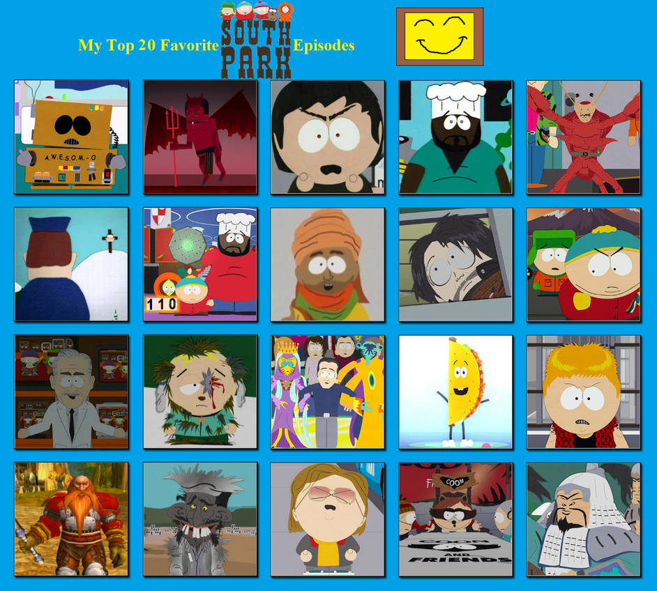 Top 10 South Park Characters by Media201055 on DeviantArt