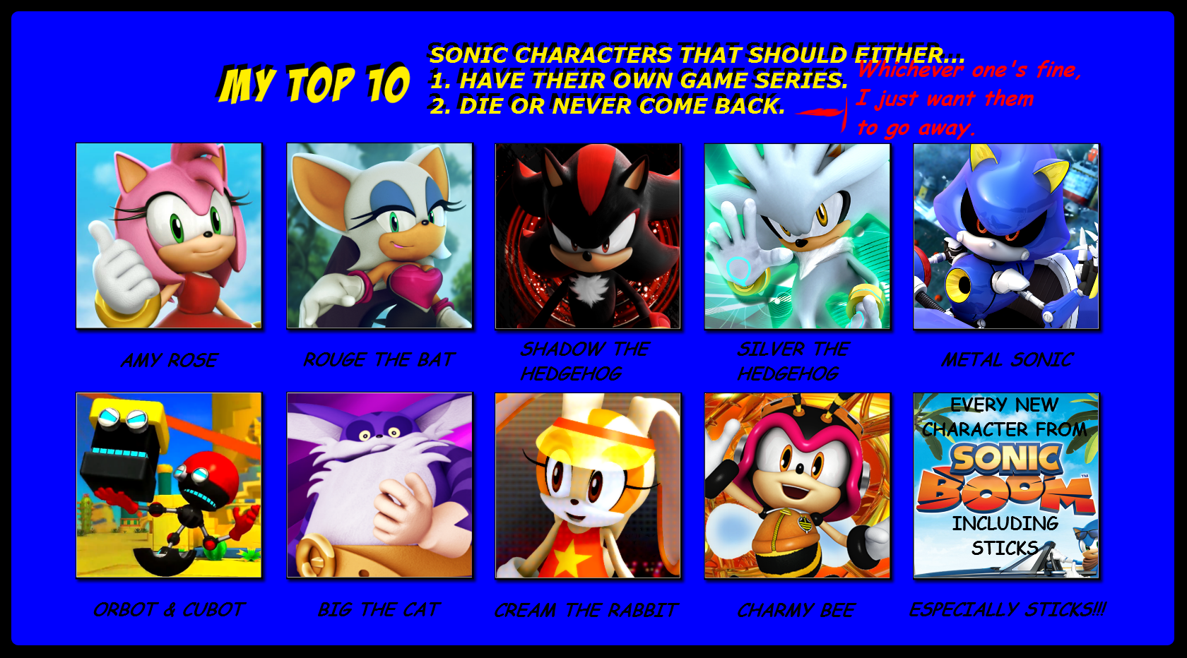 Top 4 memes mais famosos do Sonic.