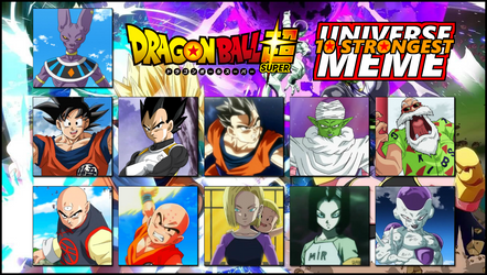 Dragon Ball Super 10 Strongest Universe Example by 4xEyes1987