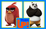 Team Up ~ Angry Birds and Kung Fu Panda by 4xEyes1987