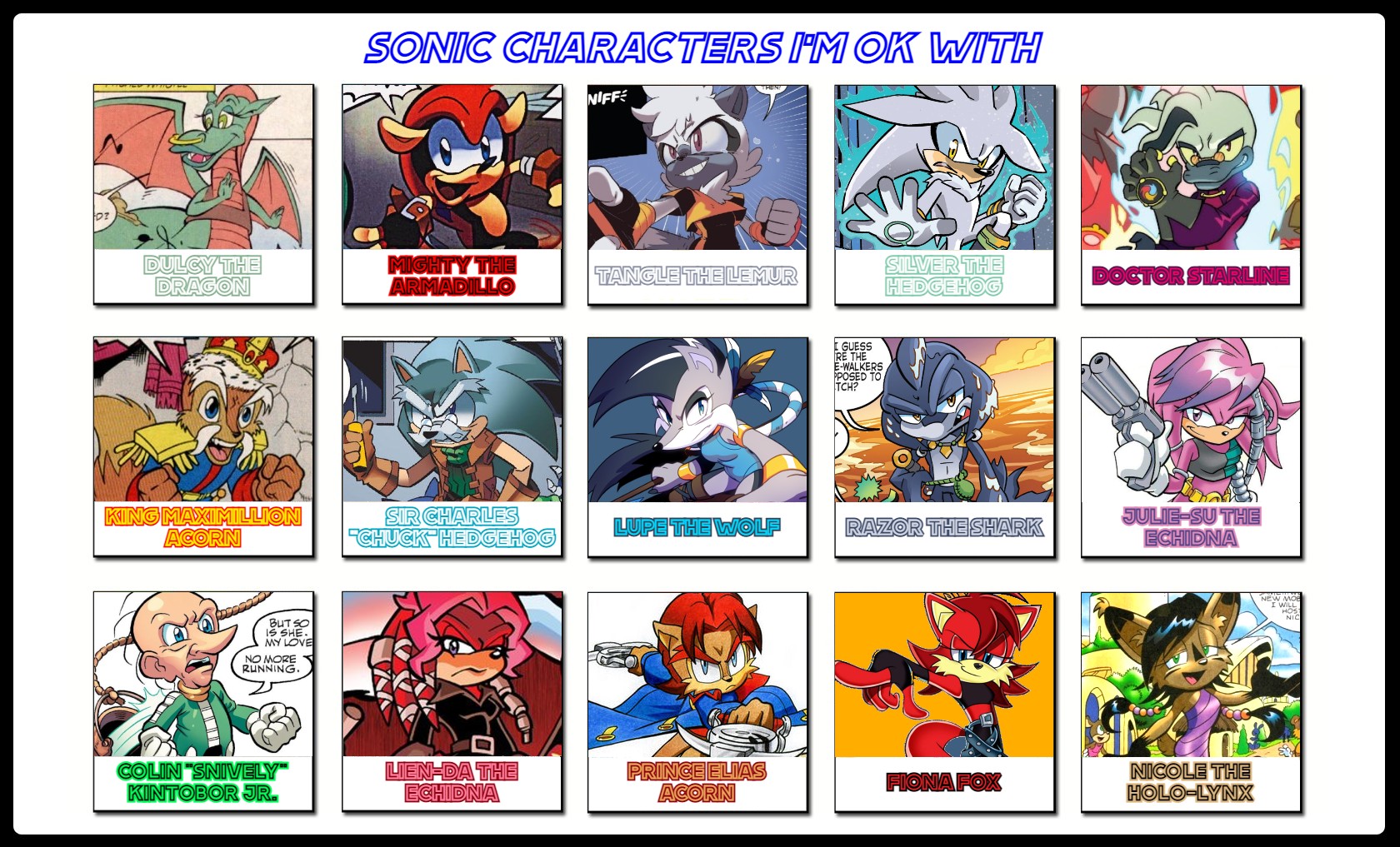 EVERY pic of Mighty the Armadillo in Archie comics  Archie comics, Concept  art characters, Sonic funny