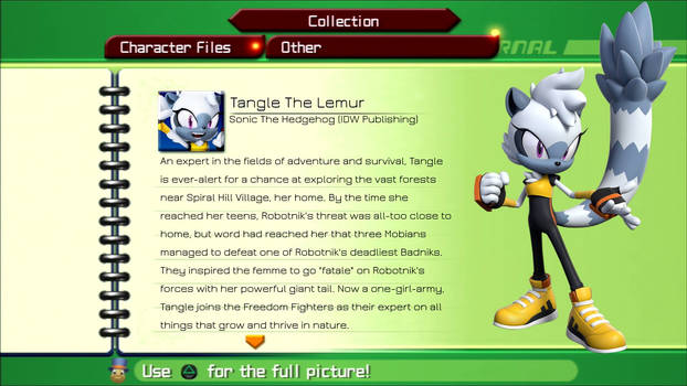 Tangle the Lemur, Wiki Sonic The Hedgehog