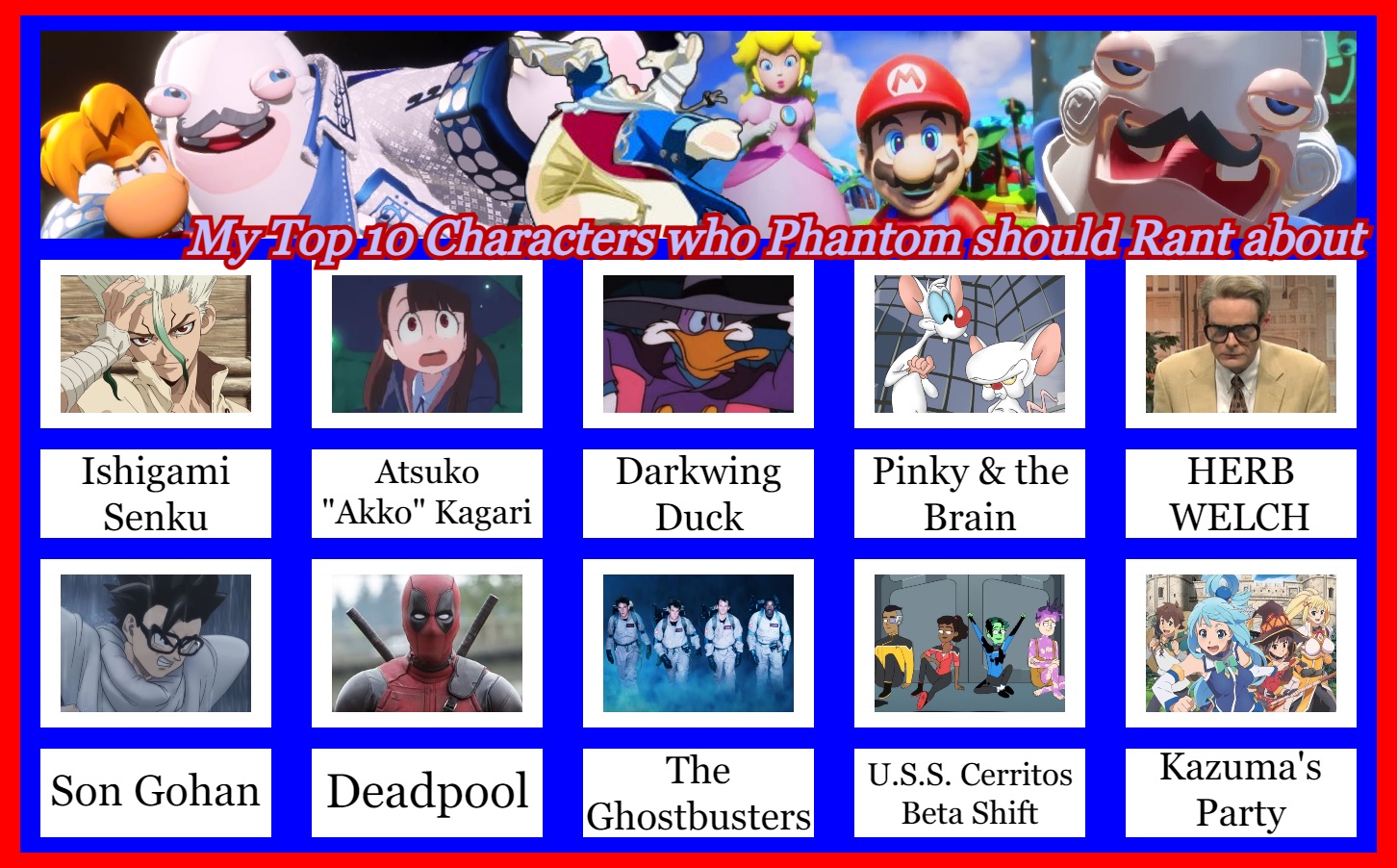 My Top 10 Characters who Phantom should Rant about by 4xEyes1987 on ...