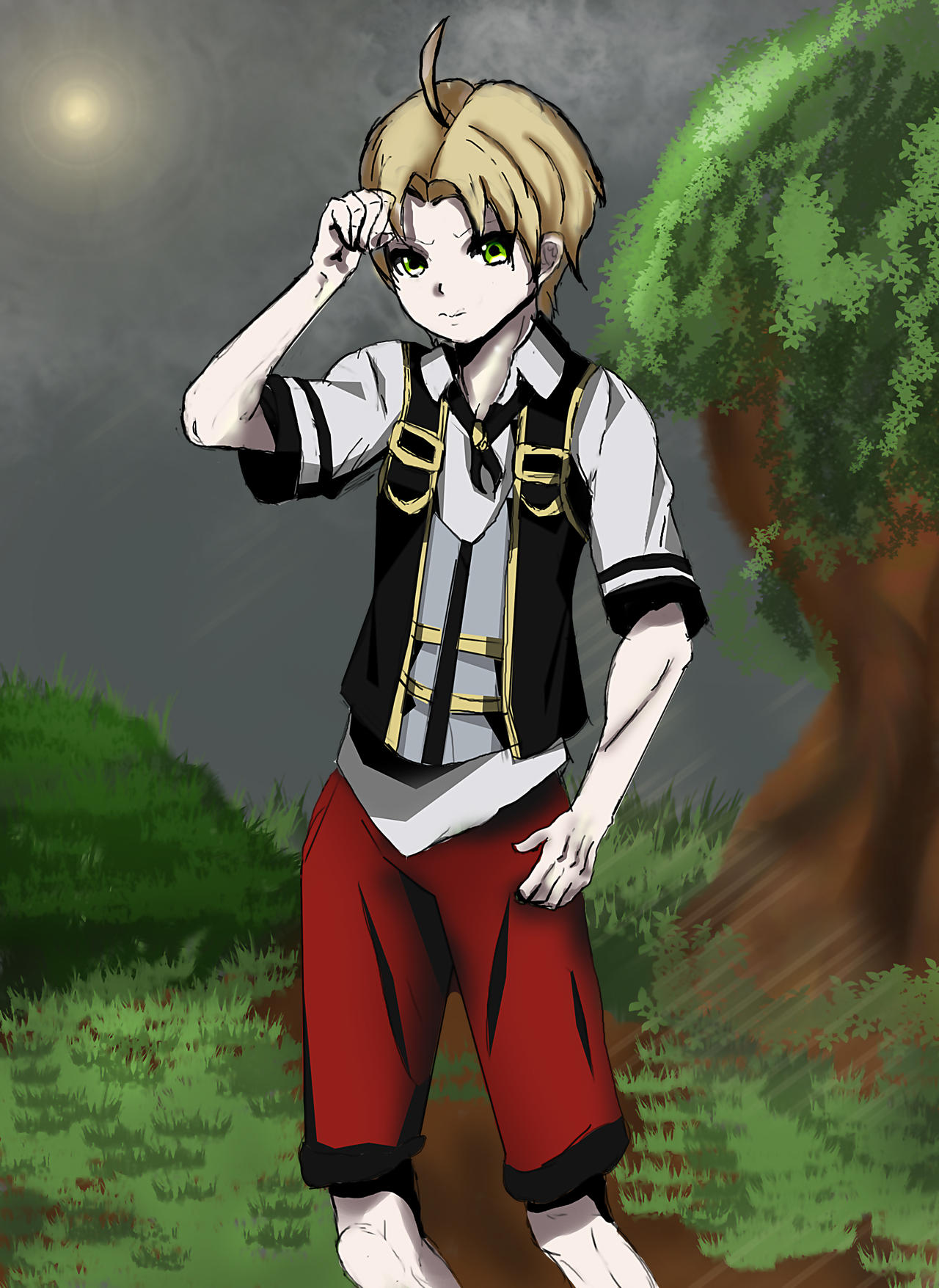 Rodeus Rudeus Greyrat ( Mushoku Tensei ) by GideonDraw on DeviantArt