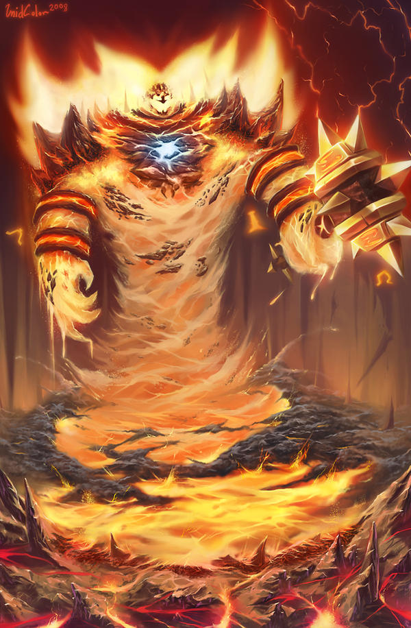 Re Dragon Ragnaros Ragnaros by UnidColor on DeviantArt