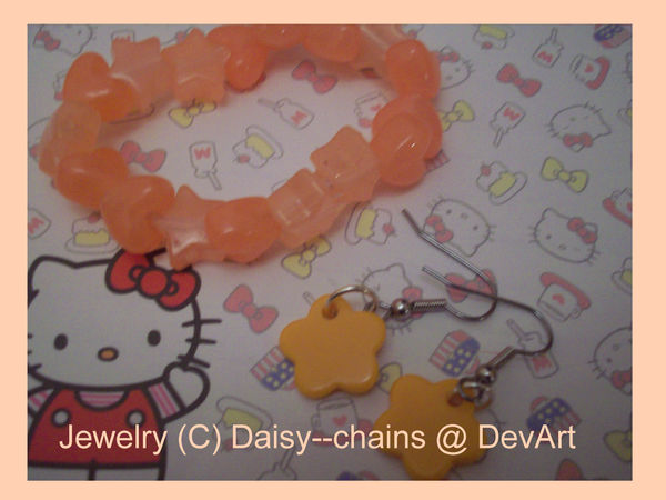 orange jewelry set