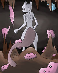 Mewtwo in the Cerulean Cave