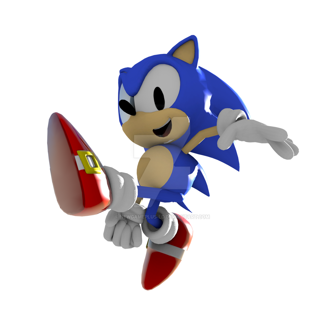 Classic Sonic Render by NewgamePlus-LD on DeviantArt