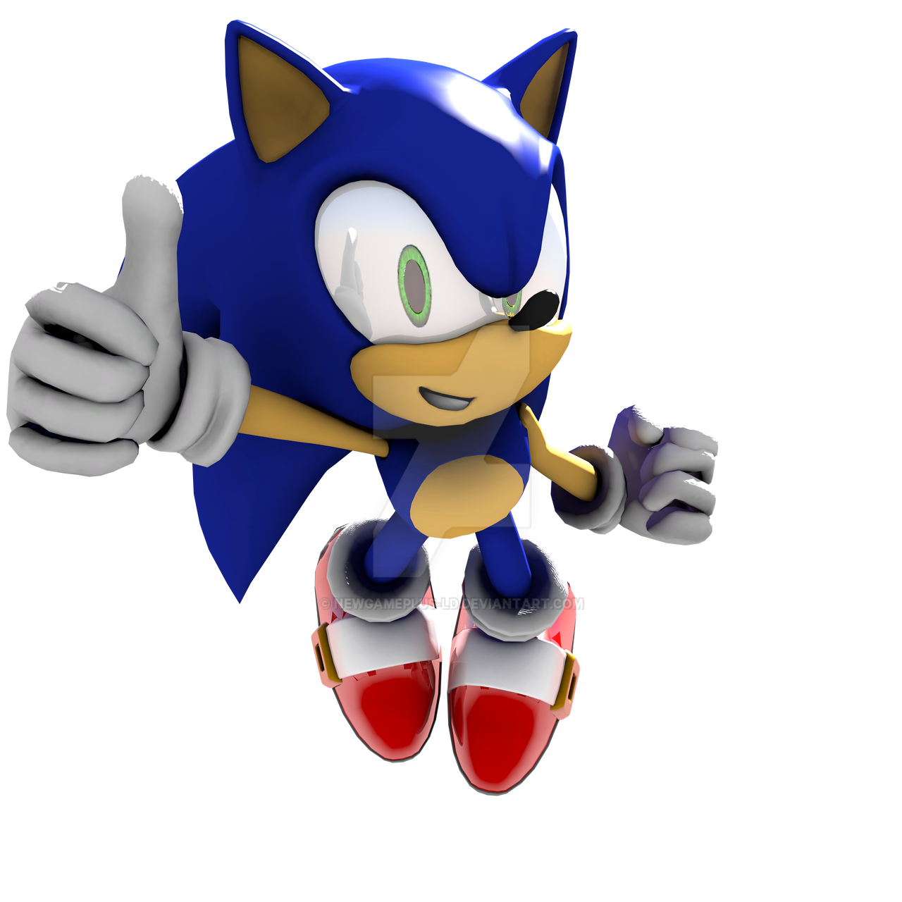 Modern Sonic Render By NewgamePlus LD On DeviantArt Modern sonic render by newgameplus ld on deviantart