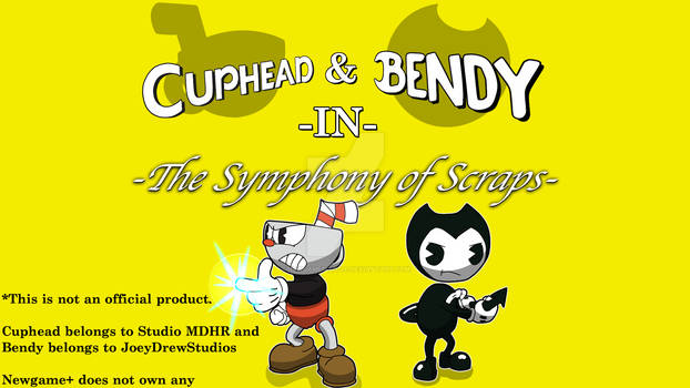 Cuphead and Bendy in The Symphony of Scraps