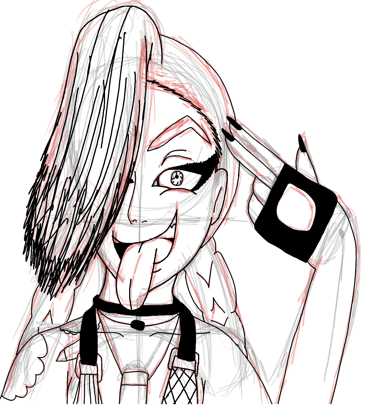 LEAGUE OF LEGENDS Jinx Lineart-Sketch. by SofiaDrago on DeviantArt