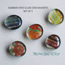 Summer Days Glass Gem Magnet Set