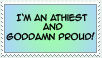 Athiest Stamp by Kayia