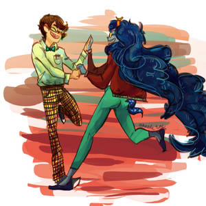 John and Vriska 50'stuck