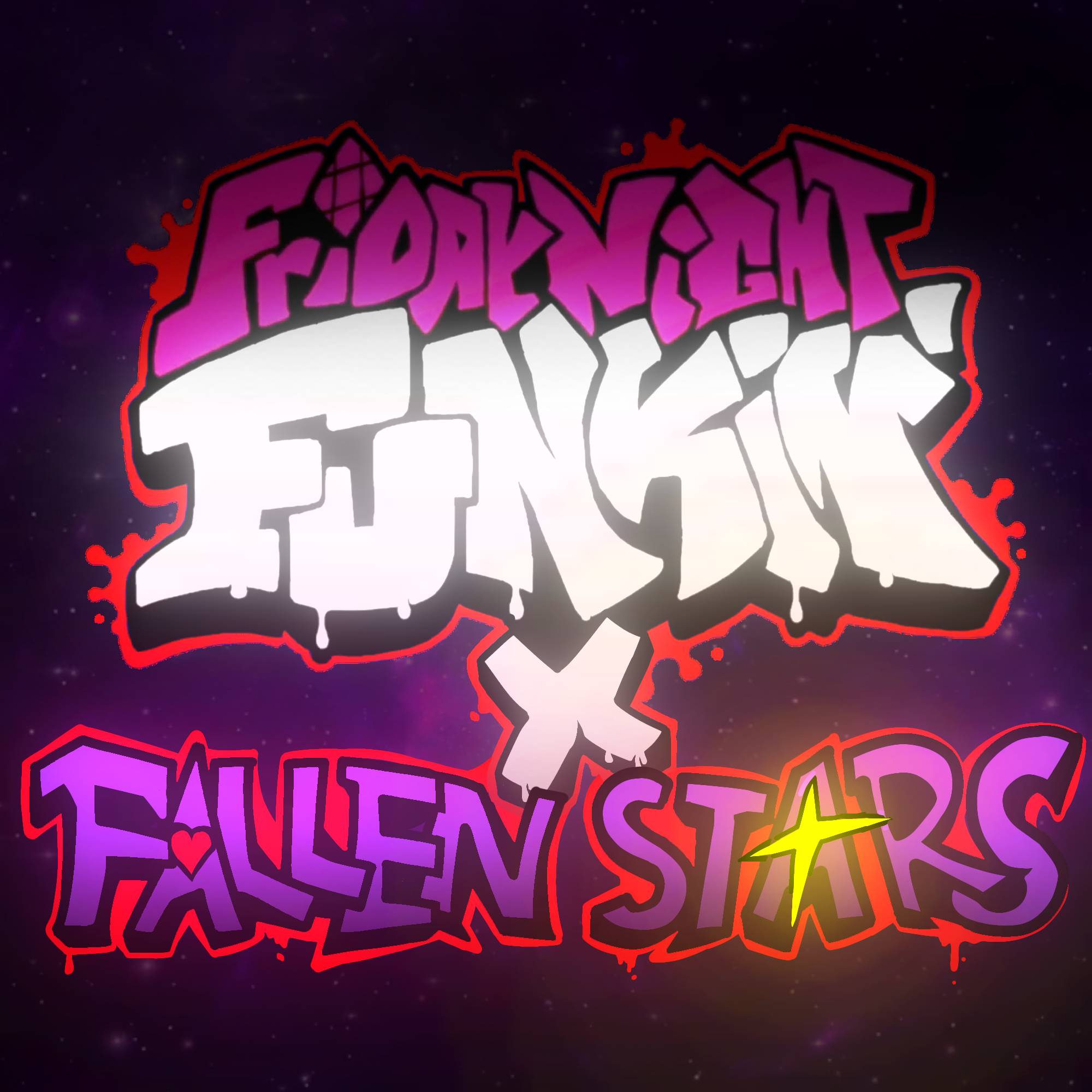 ( Friday Night Funkin ) FNF x Fallen Stars logo V2 by Celestragon on ...