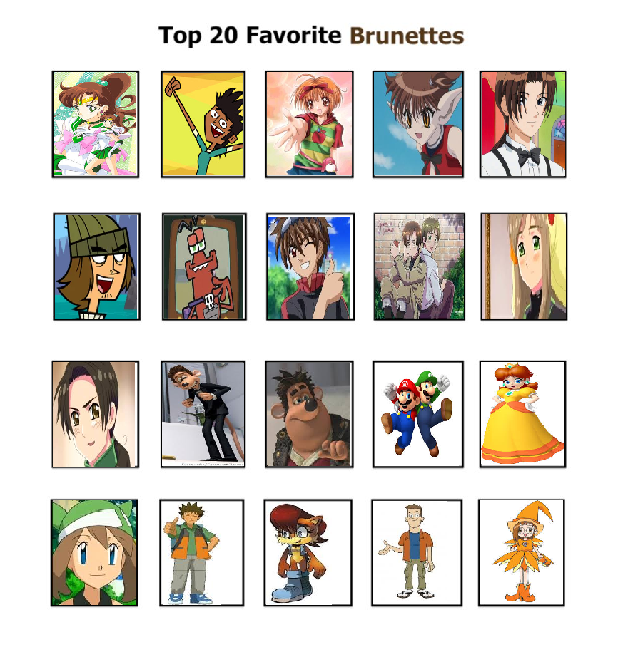 Top 20 Favorite Brunettes - my way