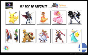 Top 10 Favorite SSB Fighters Redux