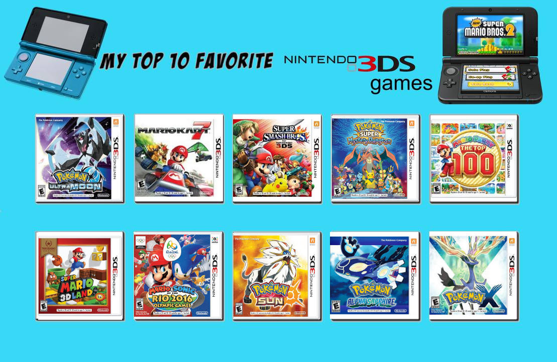 Erobrer lyserød Pelmel My Top 10 Favorite Nintendo 3DS Games by SissyCat94 on DeviantArt