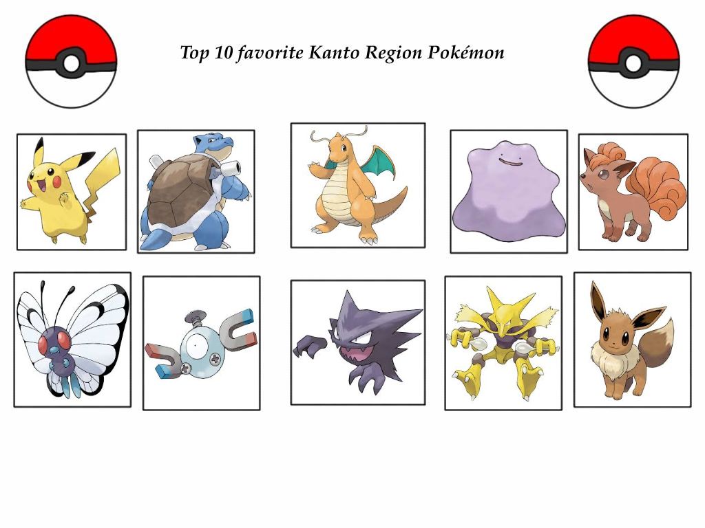 My Top 10 Fav Kanto Region Pokemon by SissyCat94 on DeviantArt