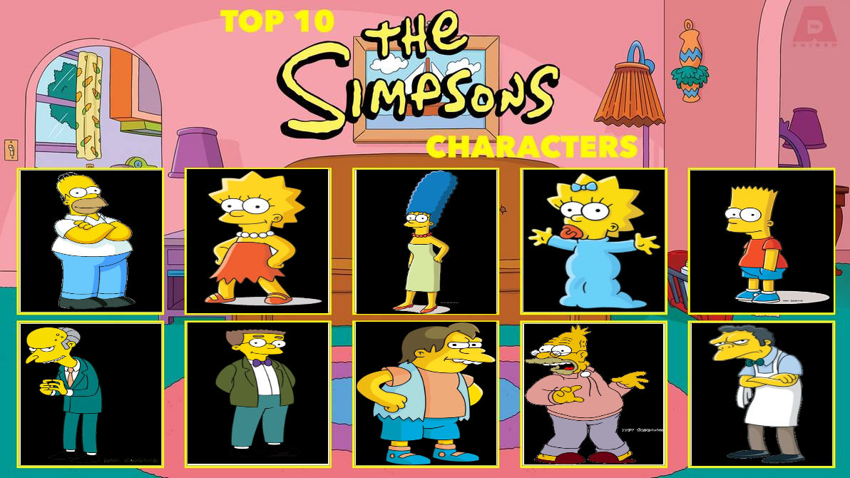Simpsons Core Characters My Top 10 Favorite Simpsons Characters by SissyCat94 on DeviantArt