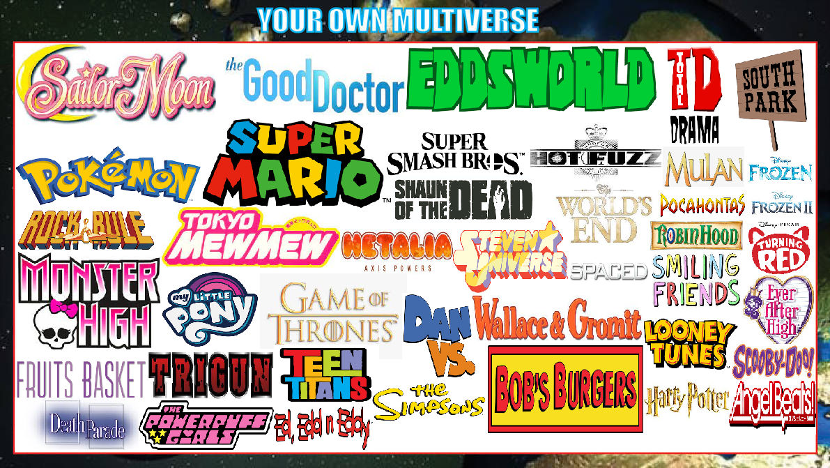 My Own Crossover Multiverse Updated by SissyCat94 on DeviantArt