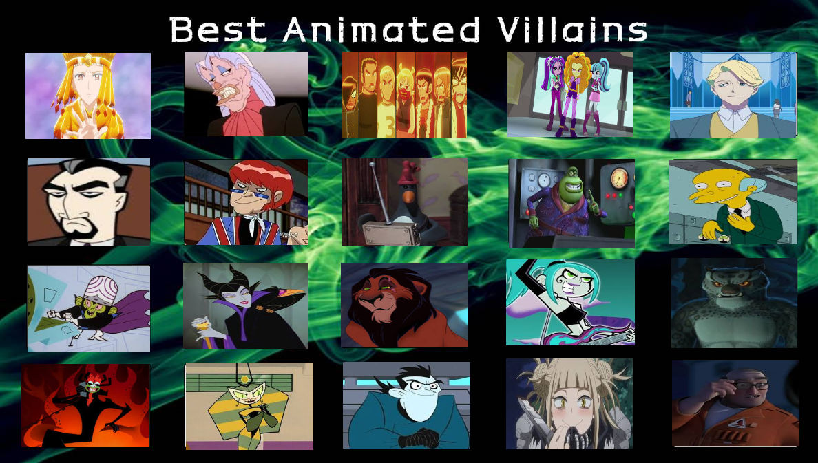 My Best Animated Villains by SissyCat94 on DeviantArt