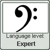 Expert in the musical language of Bass clef