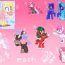 SALE! PONY ADOPTABLE SALE! 2$ ONLY!
