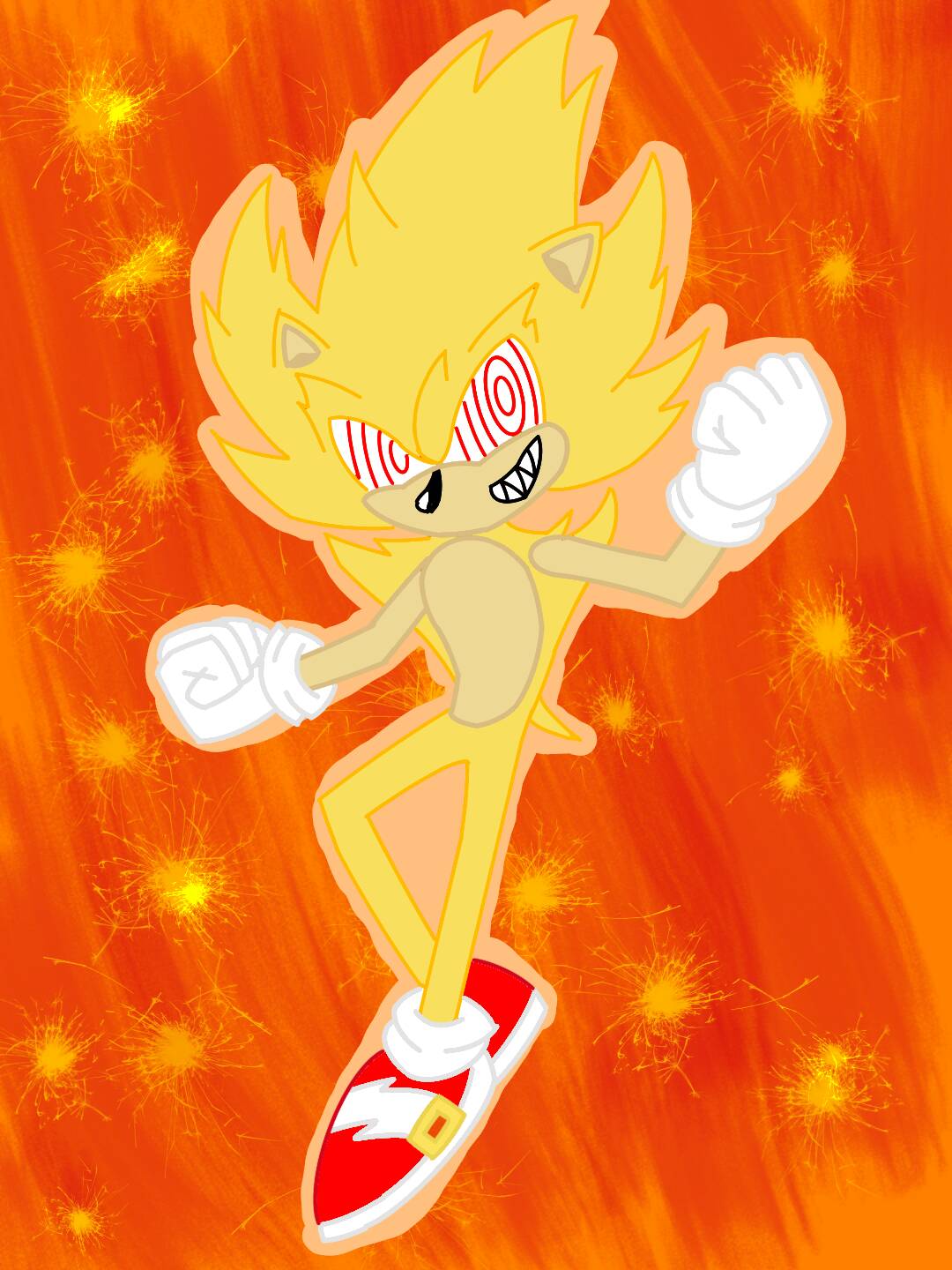 ▷Fleetway Super Sonic💥💫 // Fanart ⏤͟͟͞͞ #fleetway #fleetwaysoni