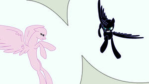 MLP Base: Celestia VS Nightmare Moon ((Request))