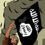 Grand theft europe- poster ISIS flag