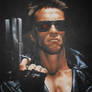 The Terminator Acrylic Painting
