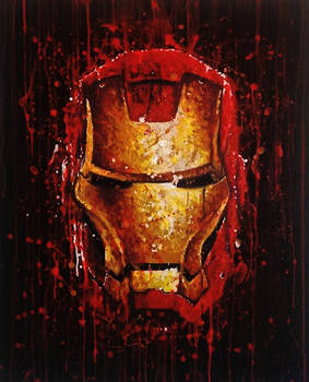 Iron Man Splat Painting