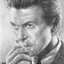David Bowie Smoking Pencil Portrait