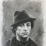 Rocky Balboa Charcoal Drawing