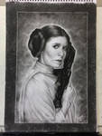 Carrie Fisher as Princess Leia Tribute Drawing by JonARTon