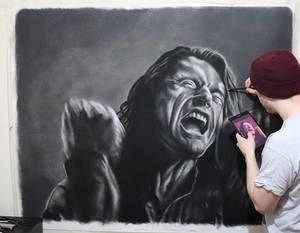 My huge drawing of Tommy Wiseau