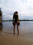 Lara Croft wetsuit - Posture