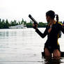 Lara Croft wetsuit - Yacht