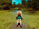 Lara Croft - near the swamp by TanyaCroft