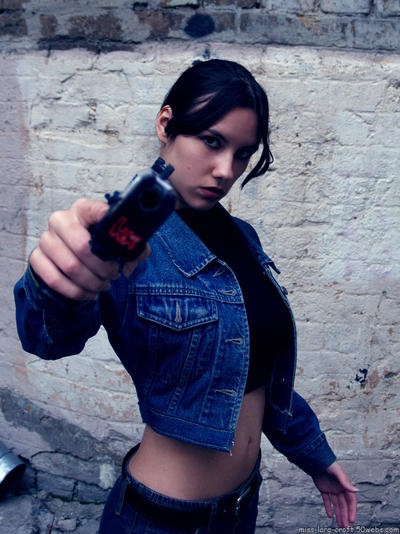 Lara Croft with USP Match